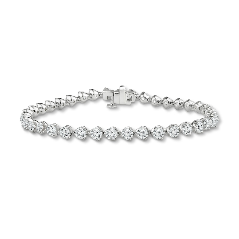 Diamond Tennis Bracelet 8 ct tw Round 14K White Gold 7.25"