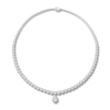 Thumbnail Image 1 of Diamond Necklace 7 ct tw Round 14K White Gold 18"