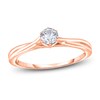 Thumbnail Image 1 of Diamond Solitaire Twist Engagement Ring 1/2 ct tw Round 14K Rose Gold (I2/I)