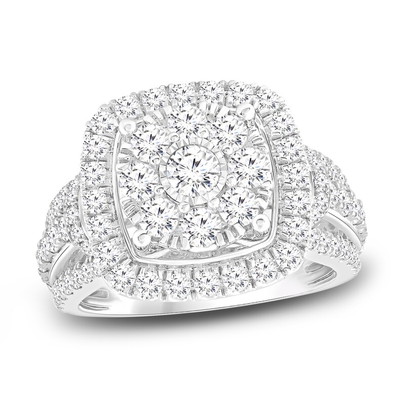 Main Image 1 of Diamond Ring 2 ct tw Round 14K White Gold