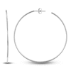 Thumbnail Image 1 of Round Wire Hoop Earrings 14K White Gold 50mm