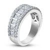 Thumbnail Image 1 of Diamond Anniversary Band 1-3/4 ct tw Round/Princess 14K White Gold