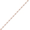 Thumbnail Image 2 of Diamond-Cut Beaded Station Bracelet 14K Rose Gold 7.5" Adj.
