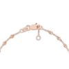 Thumbnail Image 3 of Diamond-Cut Beaded Station Bracelet 14K Rose Gold 7.5" Adj.