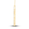 Thumbnail Image 2 of Diamond Cross Pendant Necklace 2-1/2 ct tw Round 14K Yellow Gold 18"