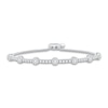 Thumbnail Image 1 of Diamond Bolo Bracelet 1-1/2 ct tw Round 14K White Gold 9.5"
