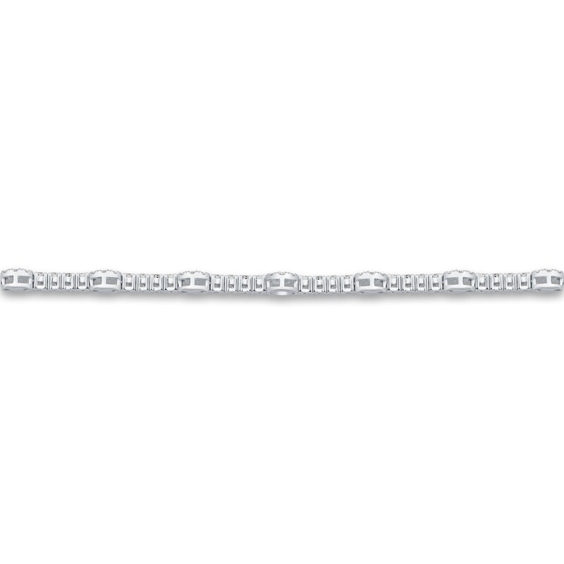 Main Image 2 of Diamond Bolo Bracelet 1-1/2 ct tw Round 14K White Gold 9.5"