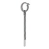 Marco Dal Maso Men's Long Earring Ivory Enamel/Sterling Silver