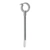 Marco Dal Maso Men's Long Earring Ivory Enamel/Sterling Silver