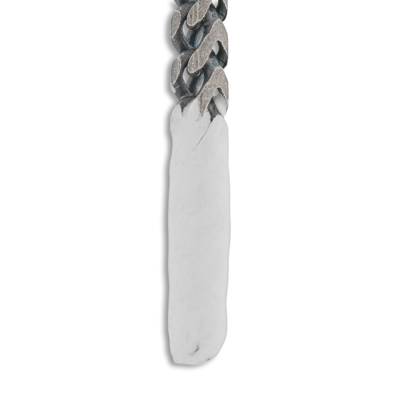 Marco Dal Maso Men's Long Earring Ivory Enamel/Sterling Silver