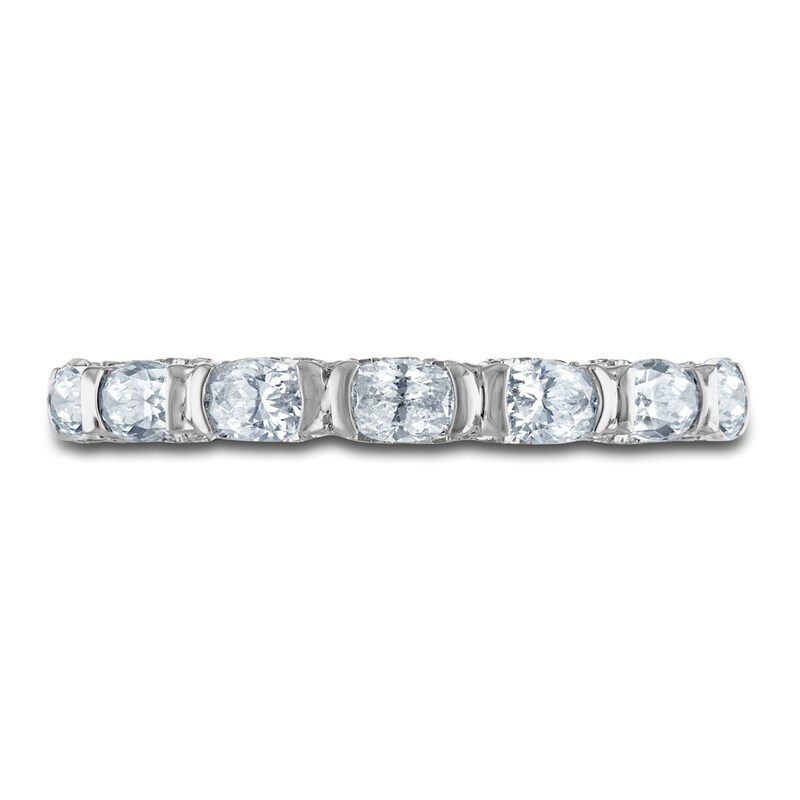 Main Image 3 of Diamond Anniversary Band 1 ct tw Oval/Round 14K White Gold