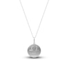 Thumbnail Image 1 of Diamond Libra Zodiac Pendant Necklace 1/10 ct tw Round 14K White Gold