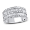 Thumbnail Image 1 of Diamond Anniversary Band 2 ct tw Round/Baguette 14K White Gold
