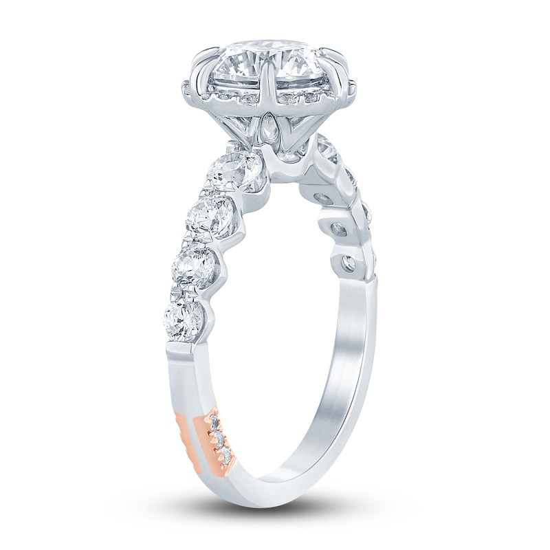 Main Image 2 of Pnina Tornai Lab-Grown Diamond Engagement Ring 2-7/8 ct tw Round 14K White Gold