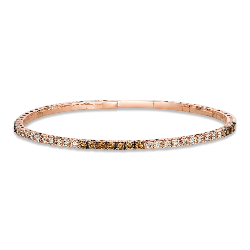 Le Vian Chocolate Diamond Bracelet 1-1/2 ct tw Diamonds 14K Strawberry Gold