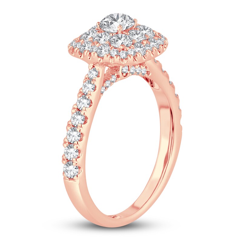 Main Image 2 of Diamond Engagement Ring 1-1/2 ct tw Round 14K Rose Gold