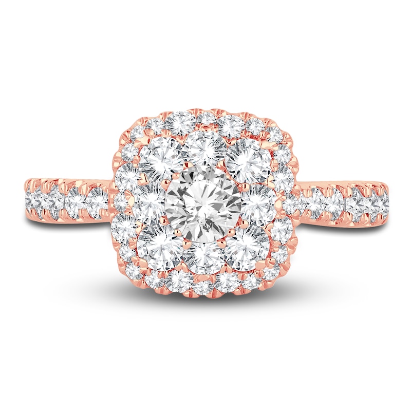 Main Image 3 of Diamond Engagement Ring 1-1/2 ct tw Round 14K Rose Gold