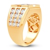Thumbnail Image 2 of Men's Lab-Grown Diamond Ring 3 ct tw Round 14K Yellow Gold