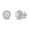 Thumbnail Image 3 of Diamond Double Halo Earring Jackets 3/8 ct tw Round 14K White Gold (Jacket Only)