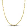Thumbnail Image 1 of Hollow Puffy Mariner Link Necklace 14K Yellow Gold 4.5mm