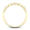 Thumbnail Image 4 of Diamond Beaded Bezel Wedding Band 1/10 ct tw Round 14K Yellow Gold