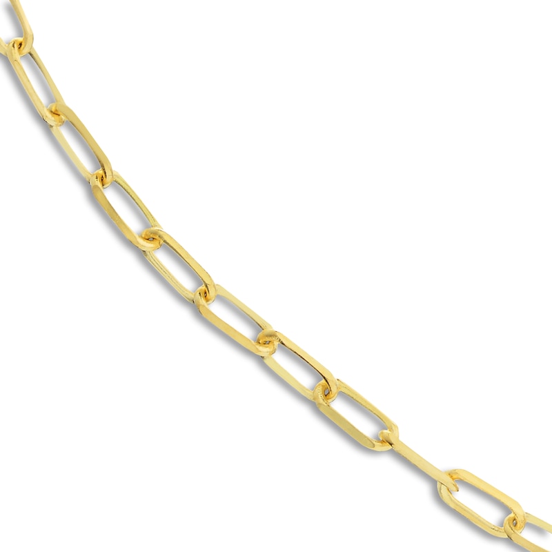 Main Image 2 of Solid Paperclip Chain Necklace 18K Yellow Gold 20" 1.95mm