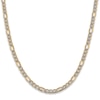 Thumbnail Image 2 of Semi-Solid Figaro Chain Necklace 14K Yellow Gold 22" 5.25mm