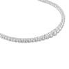 Thumbnail Image 1 of Diamond Tennis Necklace 8 ct tw Round 14K White Gold 16"