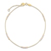 Thumbnail Image 1 of Station Bead Anklet 14K Tri-Tone Gold 10"