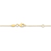 Thumbnail Image 2 of Station Bead Anklet 14K Tri-Tone Gold 10"