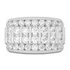 Thumbnail Image 3 of Certified Men's Lab-Grown Diamond Ring 4 ct tw Round 14K White Gold