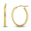 Thumbnail Image 1 of High-Polish Oval Hoop Earrings 14K Yellow Gold 18.0mm