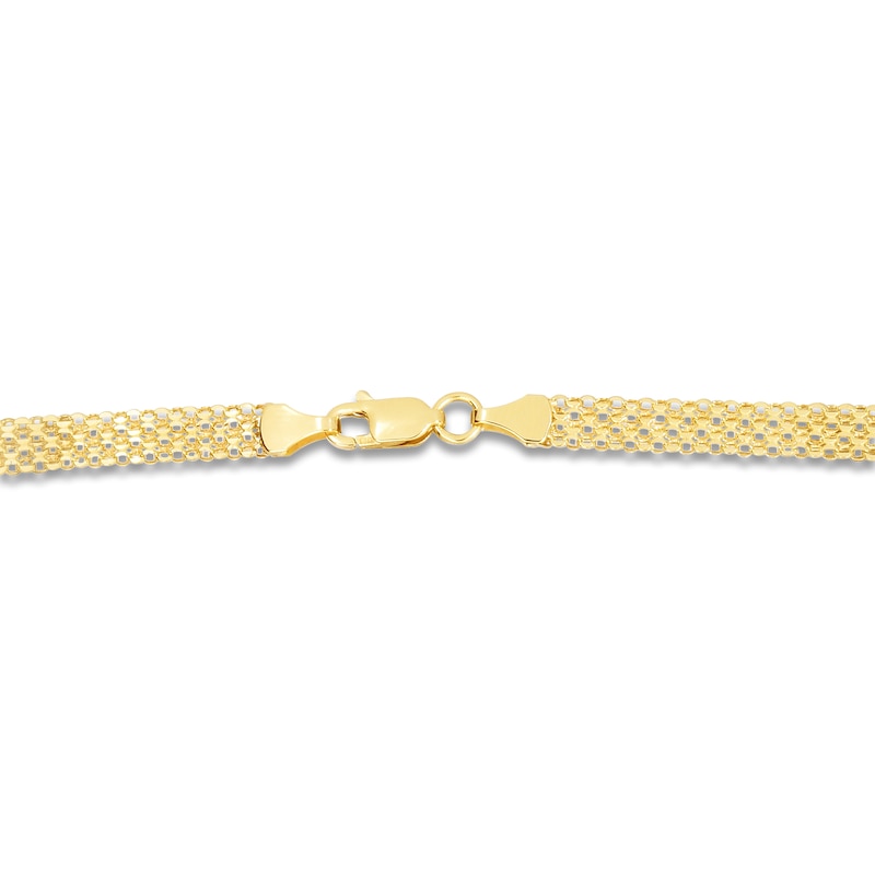 Main Image 3 of Hollow Bismark Chain Necklace 14K Yellow Gold 16" 4.7mm