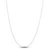 Thumbnail Image 1 of Solid Diamond-Cut Beaded Chain Necklace 14K White Gold 18" 1.1mm