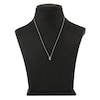 Thumbnail Image 3 of Diamond Letter E Necklace 1/20 ct tw Round 14K White Gold 18"
