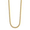 Thumbnail Image 2 of High-Polish Open Oval Chain Necklace 24K Yellow Gold 24" 5.4mm