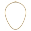 Thumbnail Image 4 of High-Polish Open Oval Chain Necklace 24K Yellow Gold 24" 5.4mm