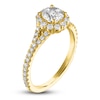 Thumbnail Image 2 of Diamond Halo Engagement Ring 1-1/6 ct tw 14K Yellow Gold