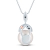 Thumbnail Image 3 of Pnina Tornai Freshwater Cultured Pearl & Diamond Pendant Necklace 1/6 ct tw 14K White Gold