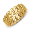 Thumbnail Image 2 of Men's Cuban Link Wedding Band 14K Yellow Gold 7mm