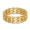 Thumbnail Image 2 of Men's Cuban Link Wedding Band 14K Yellow Gold 7mm