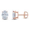 Thumbnail Image 1 of Oval-Cut Lab-Grown Diamond Solitaire Stud Earrings 3 ct tw 14K Rose Gold (F/SI2)