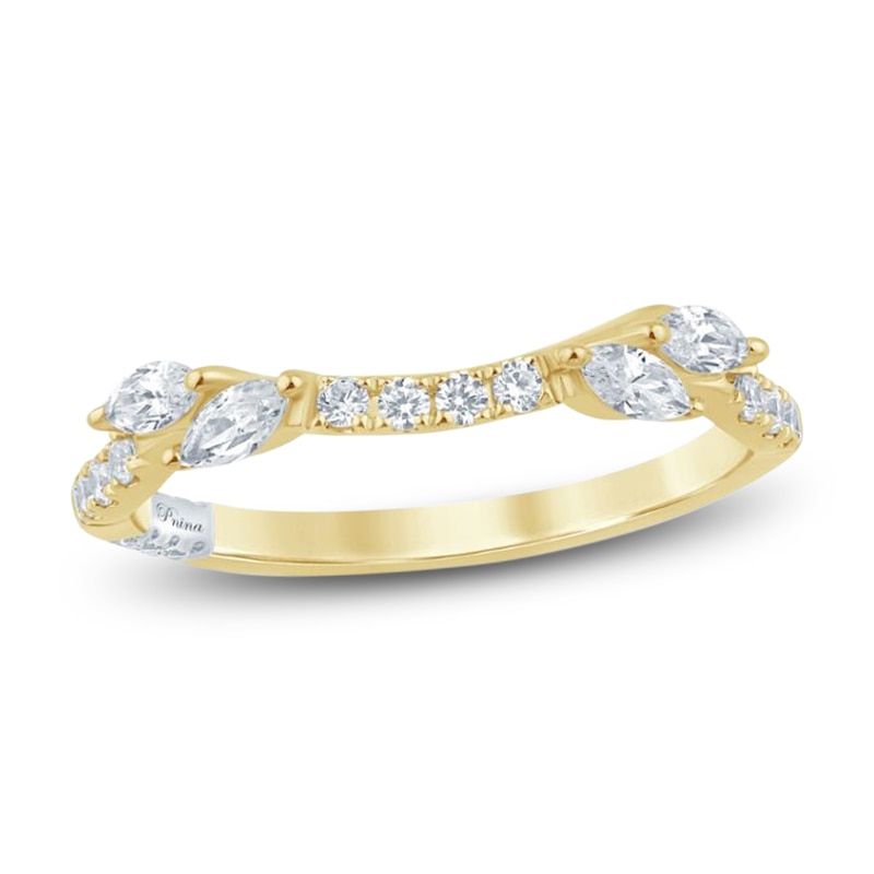 Main Image 1 of Pnina Tornai Marquise & Round Diamond Contour Ring 1/3 ct tw 14K Yellow Gold