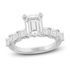 Thumbnail Image 1 of Lab-Grown Diamond Emerald-Cut Engagement Ring 4-1/2 ct tw 14K White Gold