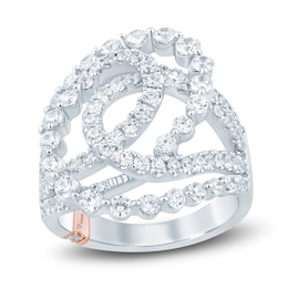 Pnina Tornai Lab-Grown Diamond Looping Multi-Row Ring 2 ct tw 14K White Gold