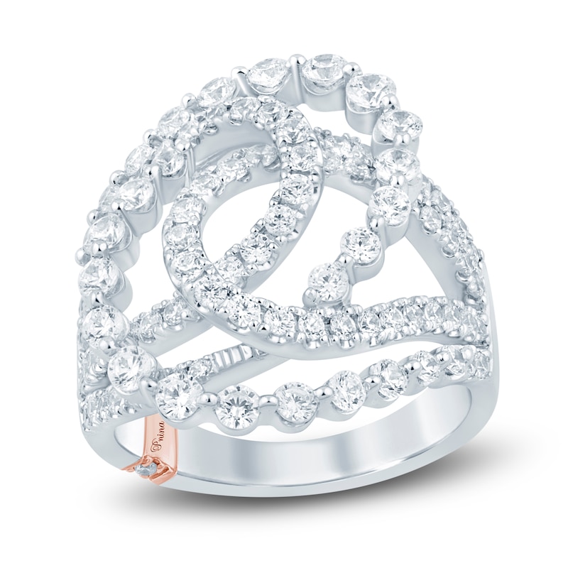 Main Image 1 of Pnina Tornai Lab-Grown Diamond Looping Multi-Row Ring 2 ct tw 14K White Gold