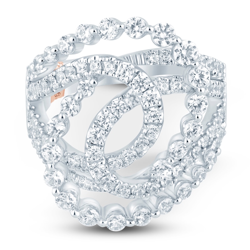 Main Image 3 of Pnina Tornai Lab-Grown Diamond Looping Multi-Row Ring 2 ct tw 14K White Gold
