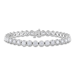 Diamond Tennis Bracelet 9 ct tw 14K White Gold 7"