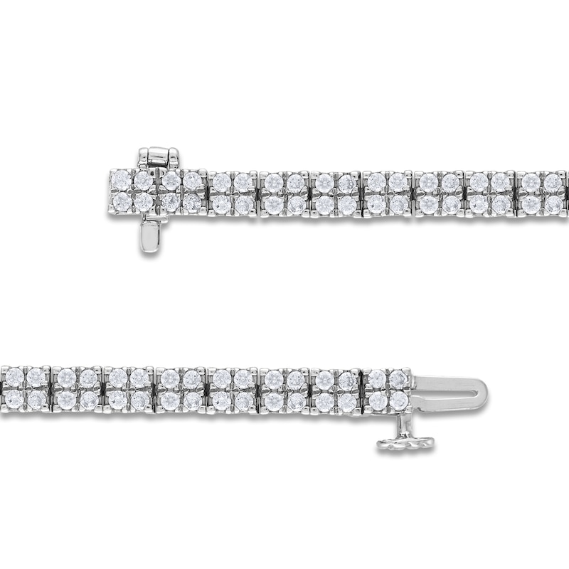 Main Image 2 of Diamond Quad Bracelet 2-1/2 ct tw 14K White Gold 7"