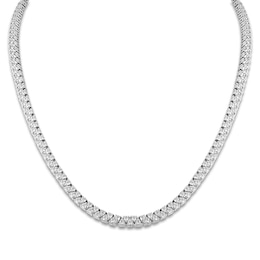 Diamond Riviera Necklace 8 ct tw 14K White Gold 16"